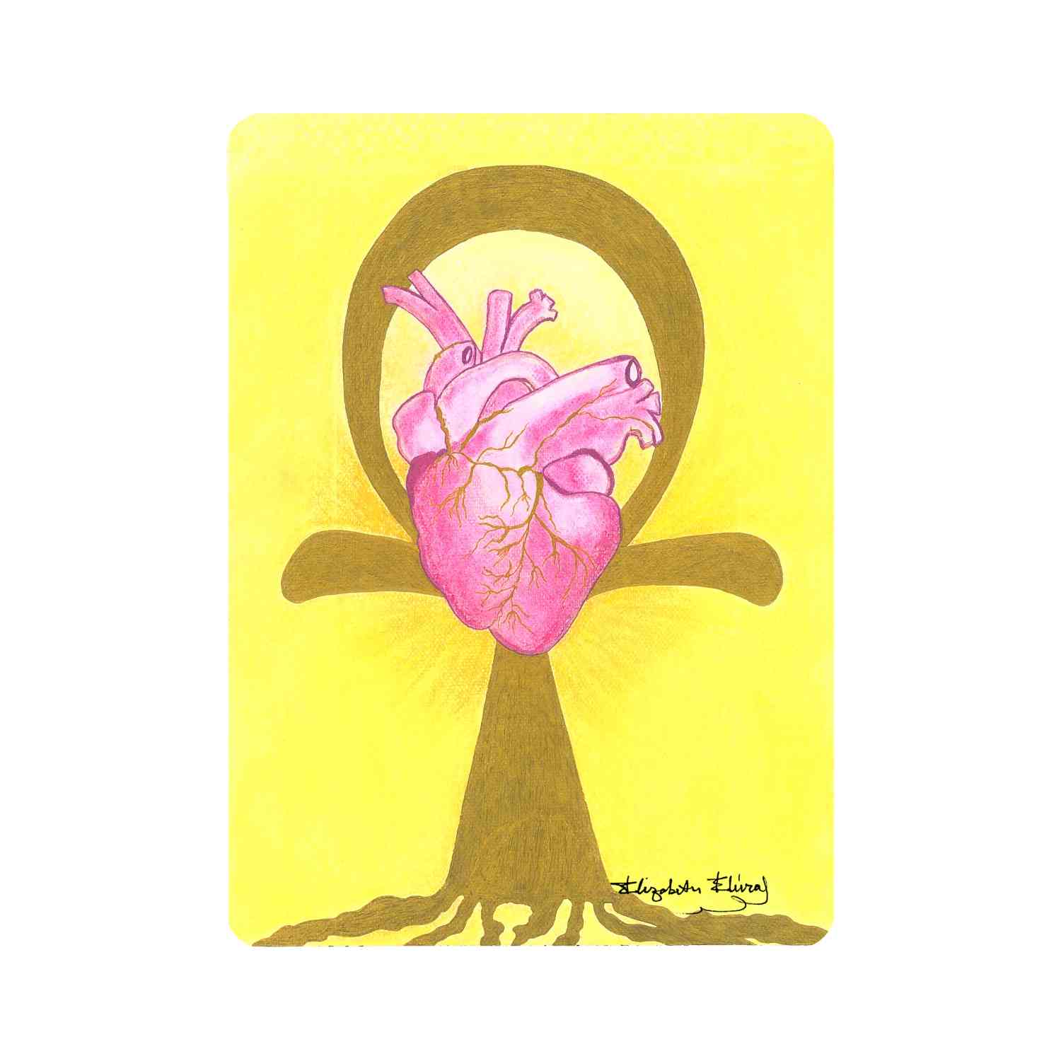 Rooted Heart Return - Frequency Art